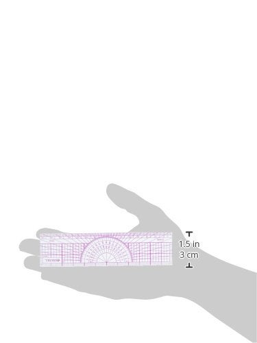 ويست كوت مسطرة ويستكوت، منقلة، 6 بوصة، 15 سم، شفافة (W-5) - Image 4